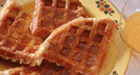 Orange-Pecan Waffles With Orange Syrup