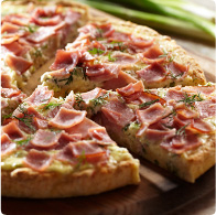 Ham, Cheese & Egg Brunch Pizza